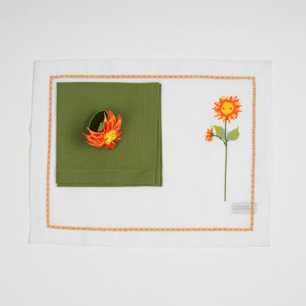 Set de table «Tournesol_ Orange»